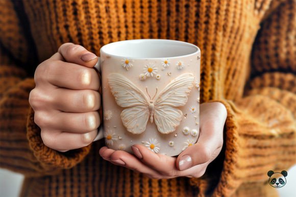 3D Butterfly Mug Wrap Sublimation: A Unique Graphic Design Asset for Crafts and Branding
