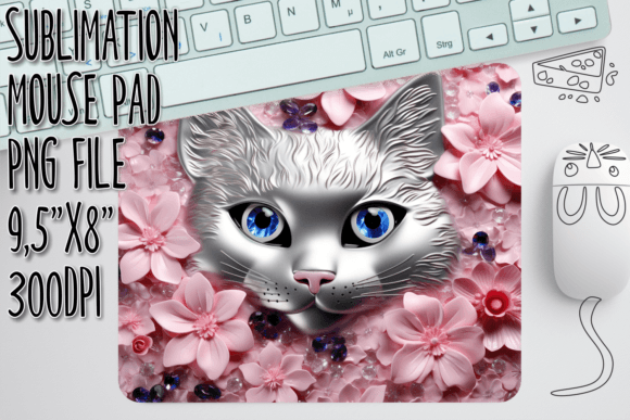 3D Kitten Flower Mouse Mat Review