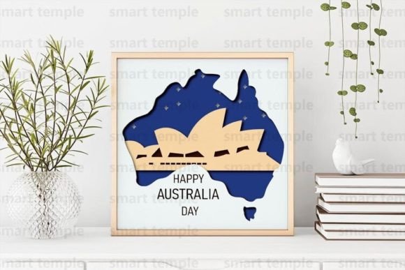 Australia Papercutting Svg, 3d Australia