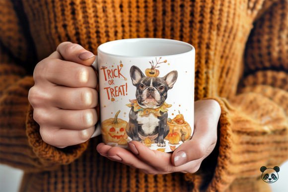 Bulldog Trick or Treat 3D Mug Wrap for Crafts & Graphics