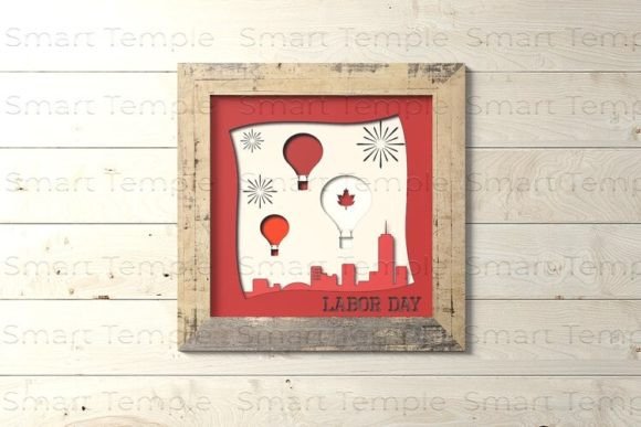 Canada 3d Shadowbox, Labor Day Layered: Laser Cutting and Shadow Boxes for Editorial Design