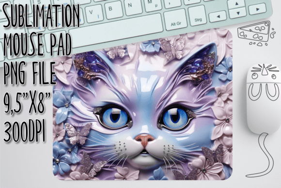 Cat in Flowers 3D Mouse Pad Review