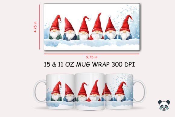 Christmas Gnomes Mug Wrap Sublimation Review