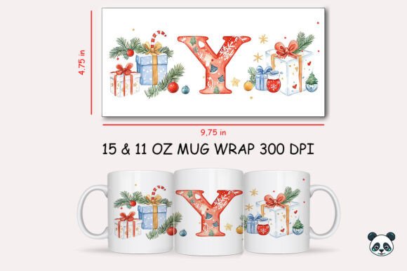 Christmas Letter Y Mug Wrap Sublimation: A Brand Designer’s Take on Seasonal Graphics