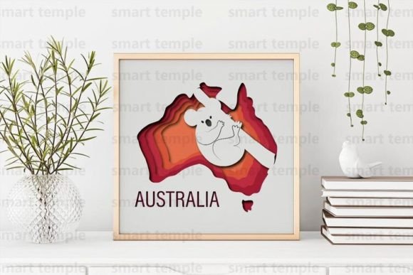 Coala Papercutting Svg, 3d Australia: Laser Cutting and Shadow Boxes
