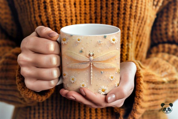 Dragonfly 3D Mug Wrap Sublimation for Creative Branding