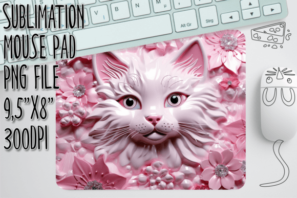 Garden Kitty 3D Mouse Pad Art Graphics and Crafts Review