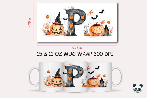 Halloween Letter P Mug Wrap Sublimation 2: A Designer’s Review for Crafts and Graphics