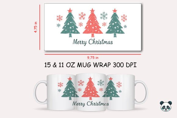 Merry Christmas Tree Mug Wrap Sublimation Graphics and Crafts Review
