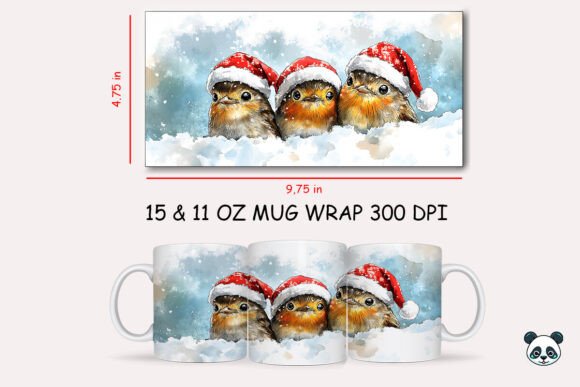 Review: Christmas Sparrow Mug Wrap 1