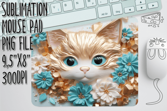 Whimsical Cat 3D Mouse Pad Graphics and Crafts Review